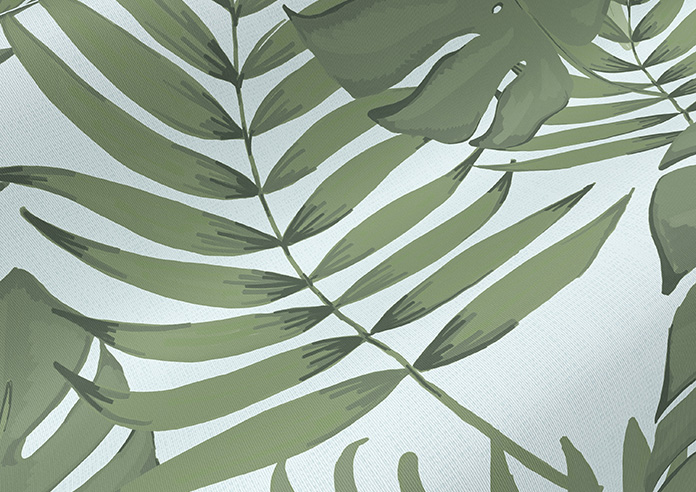 Lush Palms, Sky Blue - Roller Blind - Image 4